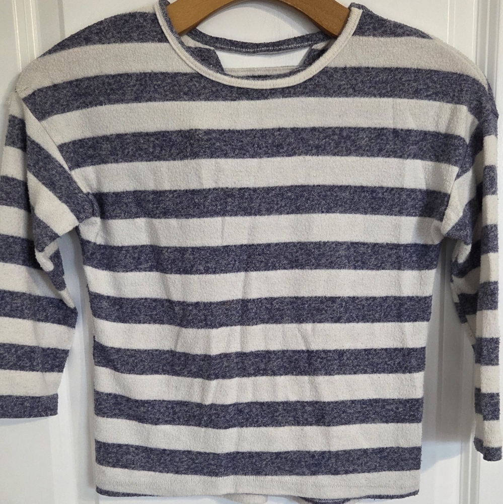 Striped Kids Sweater - Blue and White